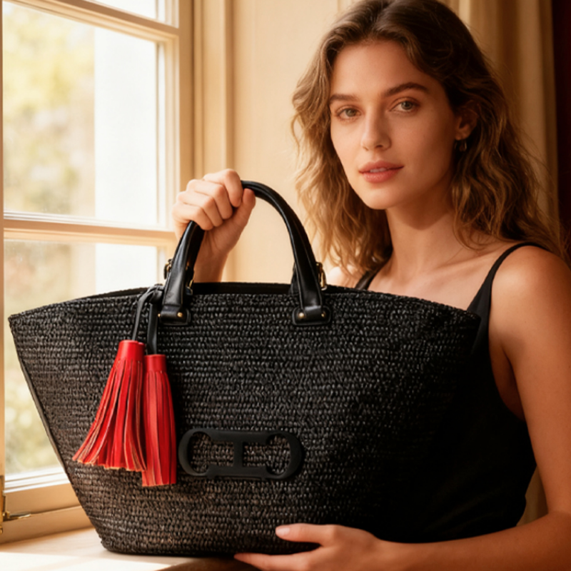 Luxury Tote Bags With Zipper - CH Premium Feeling Travel Tote Bag