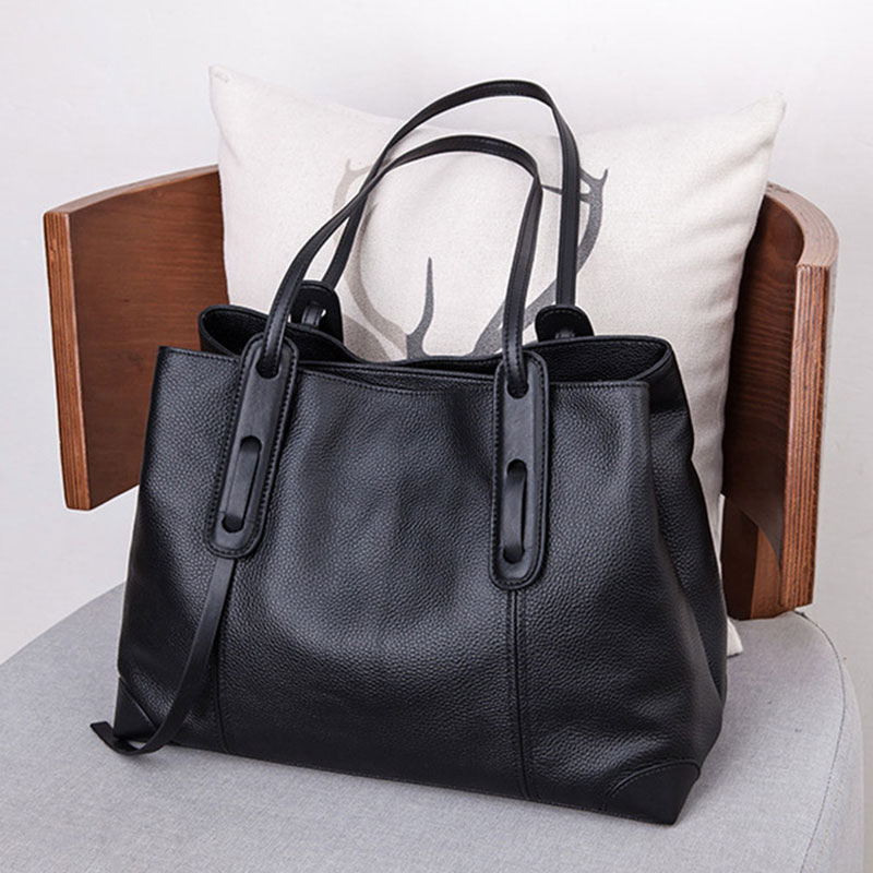 Luxury Tote Bags With Zipper - Genuine Leather Tote Bag Luxury Designer