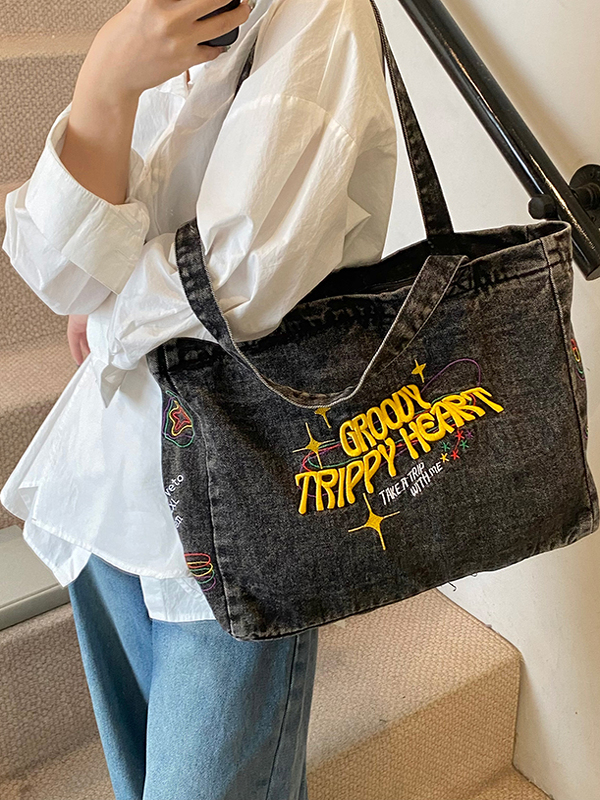 Korean Style Versatile Large C - Canvas Tote Designer のレビューと価格