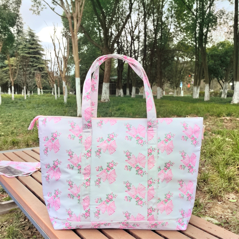 Fashion Floral Printed Tote Ba - Luxury Tote Bags With Zipper のレビューと価格