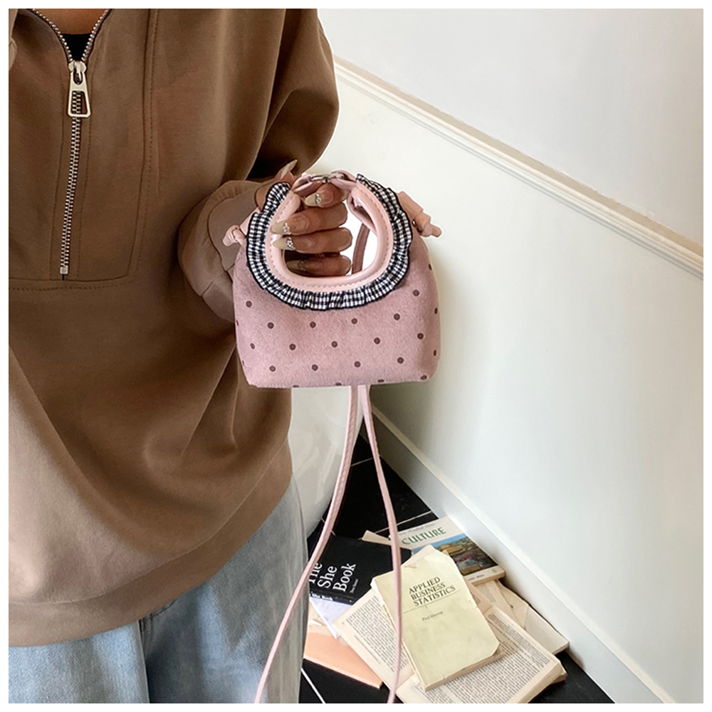 Sweet Mini Suede Handbag Women - Half Moon Bag Suede のレビューと価格