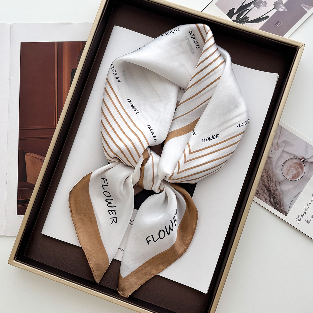 Luxury Print Scarf For Women E - Luxury Bags For Travel のレビューと価格