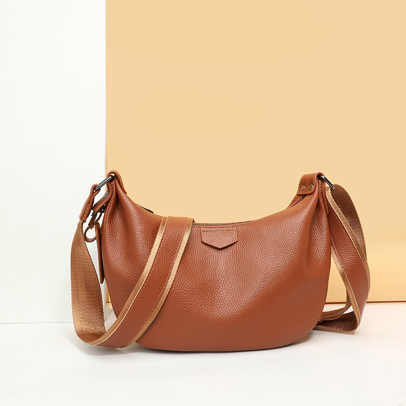 New Women Bags 100% Genuine Le - Half Moon Bag Suede のレビューと価格