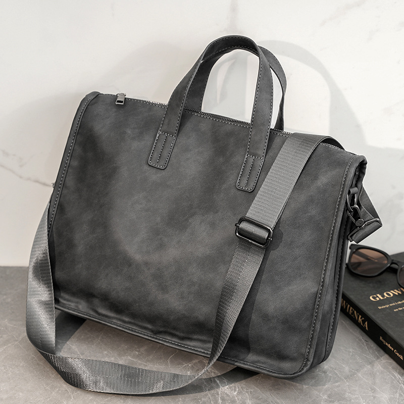 Casual Business Men's Handbag  - Luxury Tote Bags With Zipper のレビューと価格