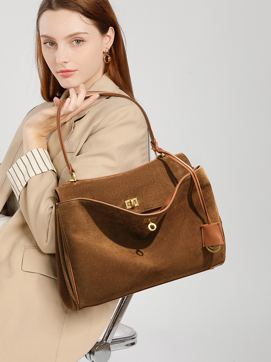 Autumn Winter Women's Suede ge - Luxury Tote Bags With Zipper のレビューと価格