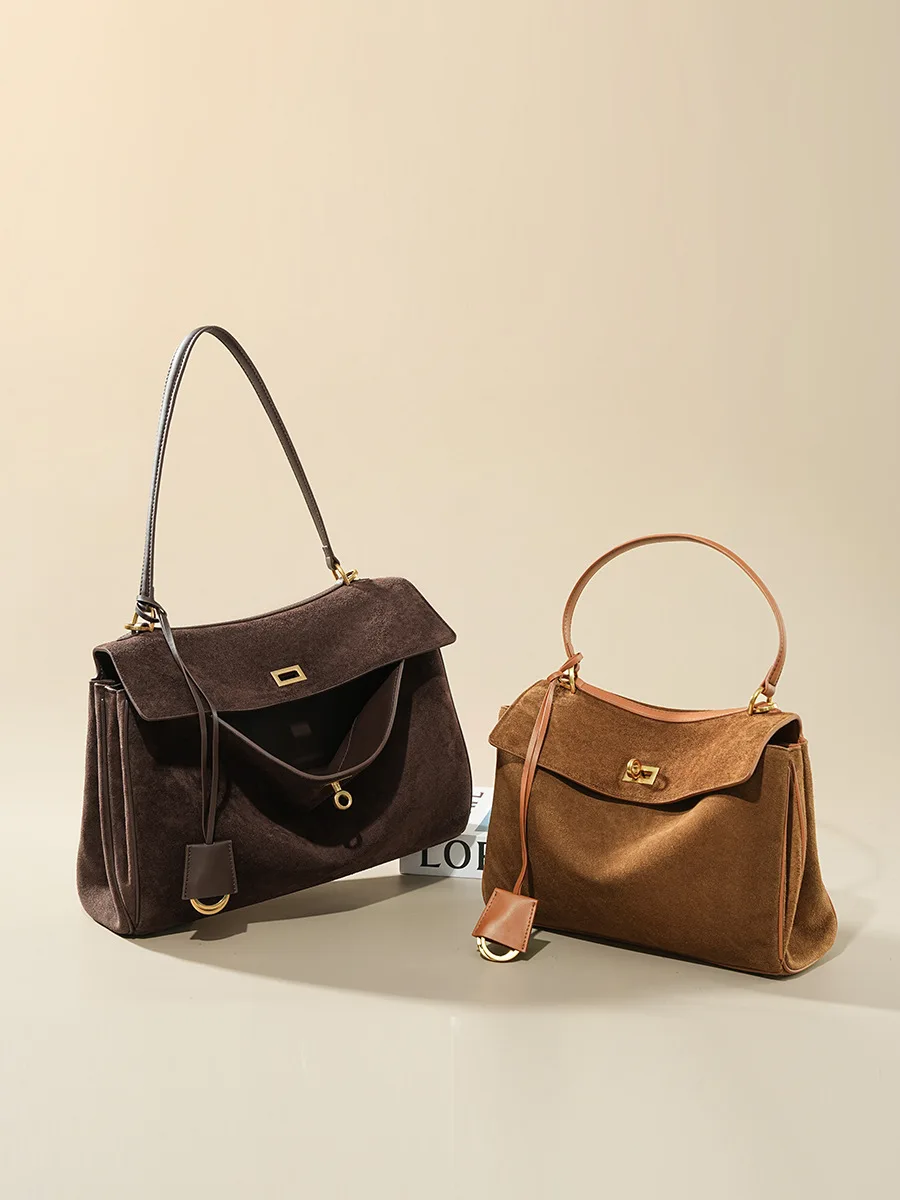 Autumn Winter Women's Suede ge - Luxury Tote Bags With Zipper のレビューと価格