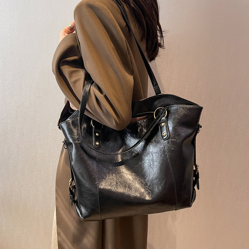Vintage Women's Shoulder Bag L - Luxury Tote Bags With Zipper のレビューと価格
