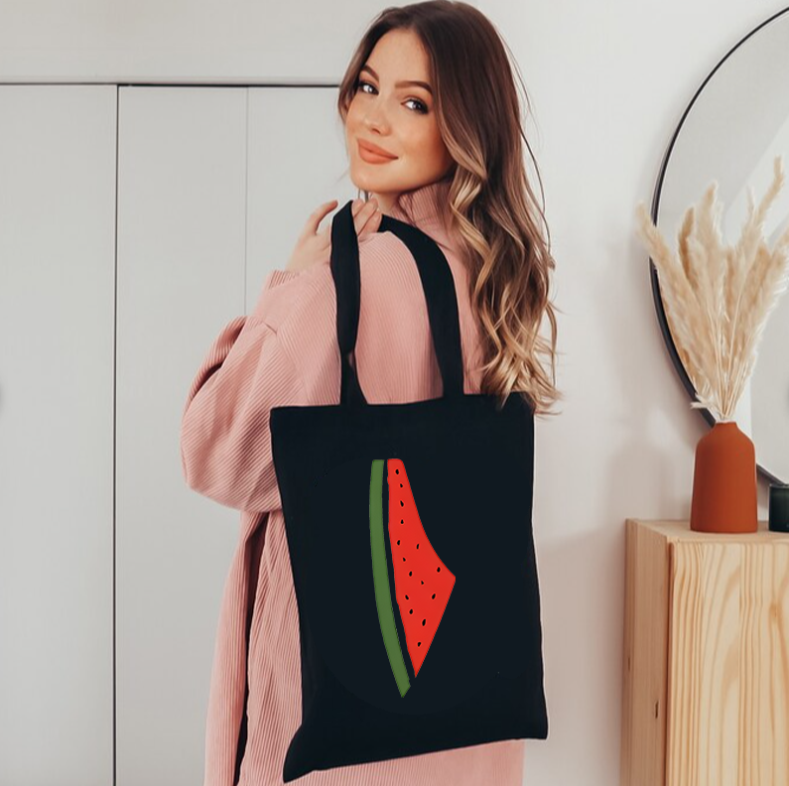 This Is Not A Watermelon Patte - Canvas Tote Designer のレビューと価格
