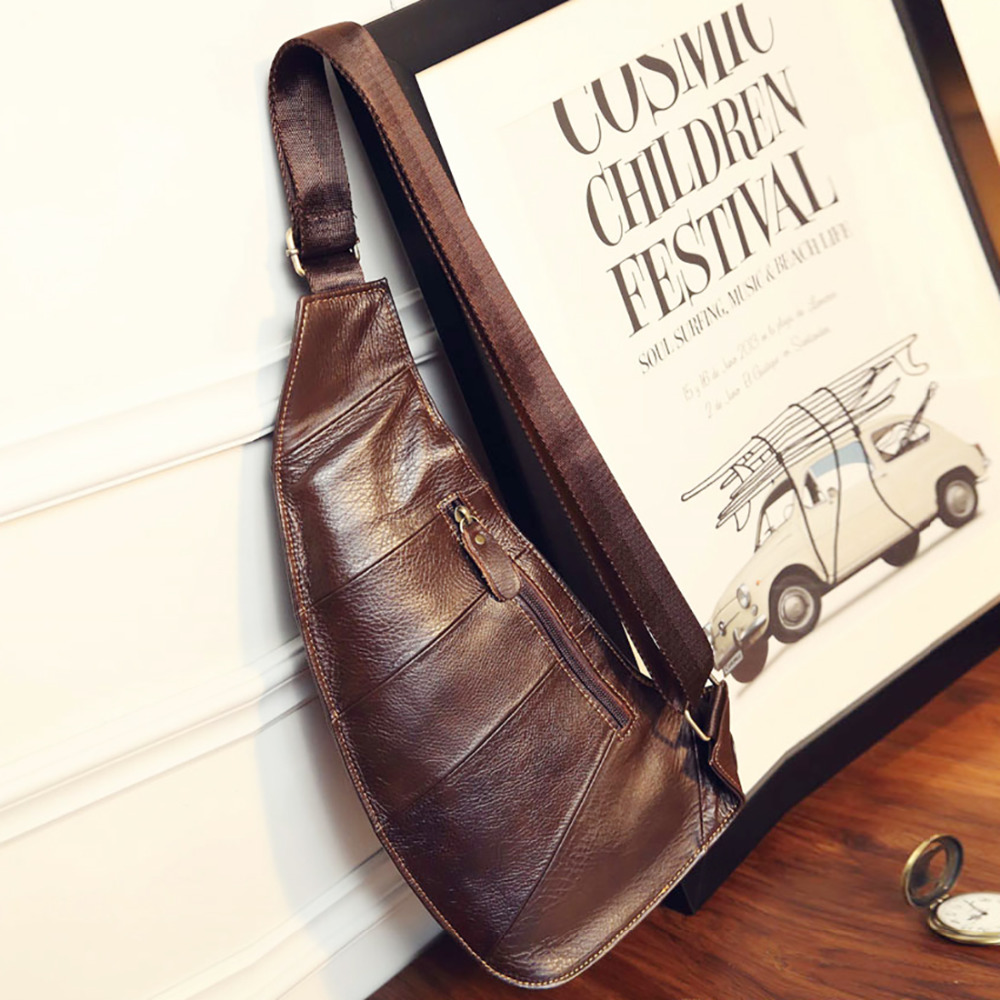 Men Cross Body Shoulder Sling  - Half Moon Bag Suede のレビューと価格