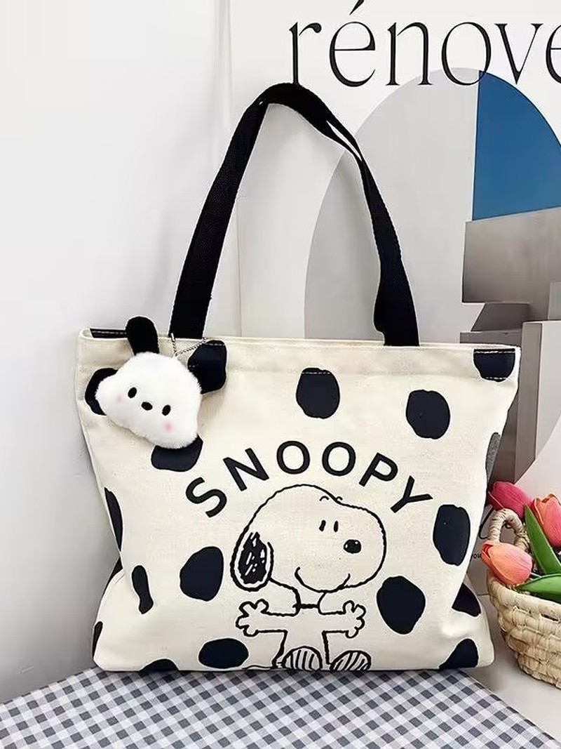 Cartoon Snoopy Canvas Shoulder - Canvas Tote Designer のレビューと価格