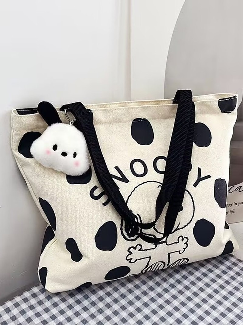 Cartoon Snoopy Canvas Shoulder - Canvas Tote Designer のレビューと価格