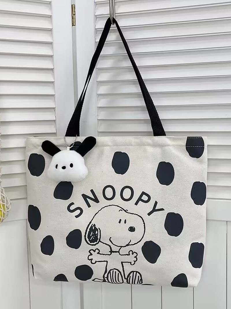 Cartoon Snoopy Canvas Shoulder - Canvas Tote Designer のレビューと価格