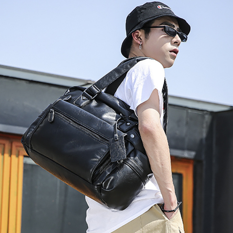Men PU Leather Briefcase Top-H - Luxury Tote Bags With Zipper のレビューと価格