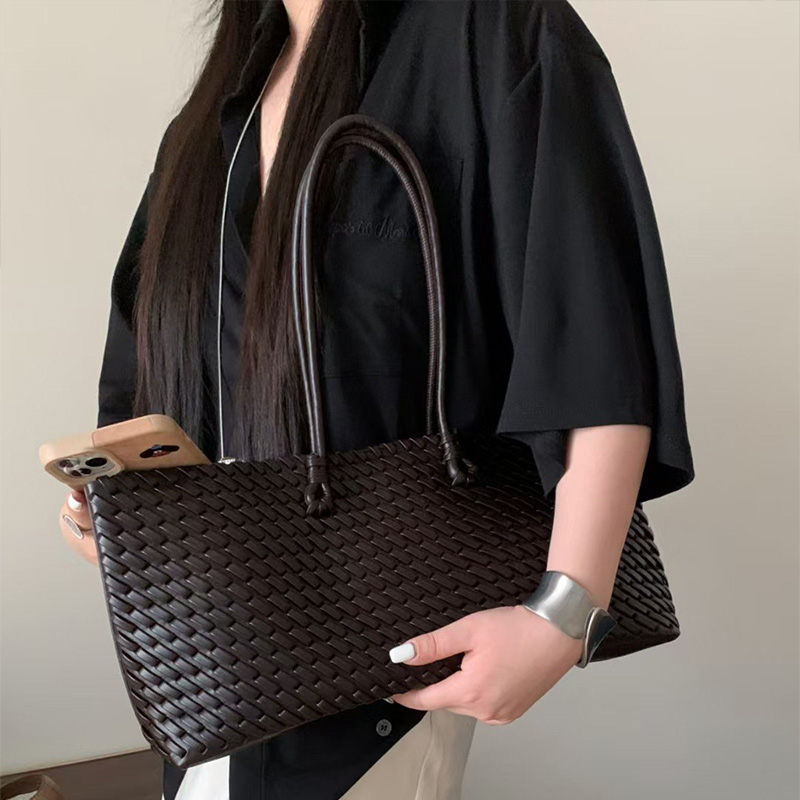Luxury High-end Woven Tote Bag - Luxury Tote Bags With Zipper のレビューと価格