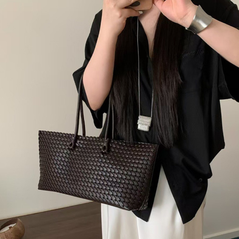 Luxury High-end Woven Tote Bag - Luxury Tote Bags With Zipper のレビューと価格