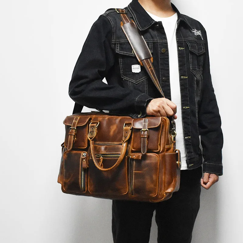 Vintage Men's Black Shoulder B - Luxury Bags For Travel のレビューと価格