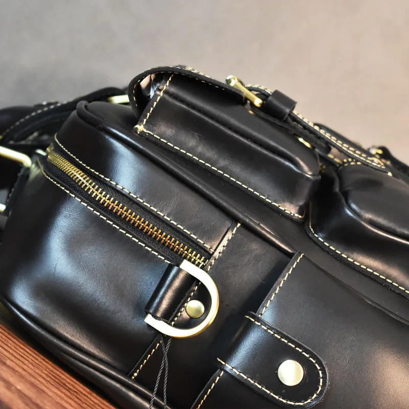 Vintage Men's Black Shoulder B - Luxury Bags For Travel のレビューと価格