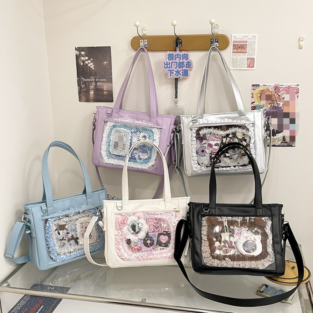 New Japanese Cute Kawaii Girls - Luxury Tote Bags With Zipper のレビューと価格