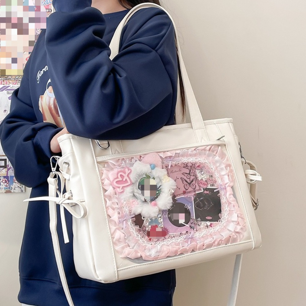 New Japanese Cute Kawaii Girls - Luxury Tote Bags With Zipper のレビューと価格