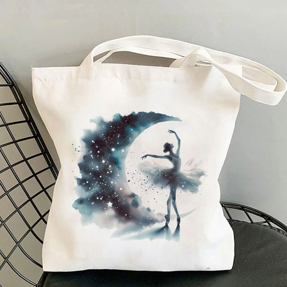 Watercolor Ballerina Canvas To - Canvas Tote Designer のレビューと価格