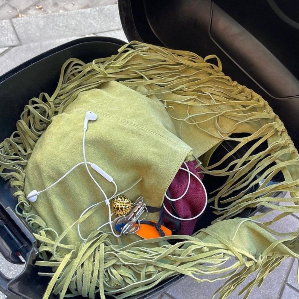 New Long Tassel Women's Should - Half Moon Bag Suede のレビューと価格