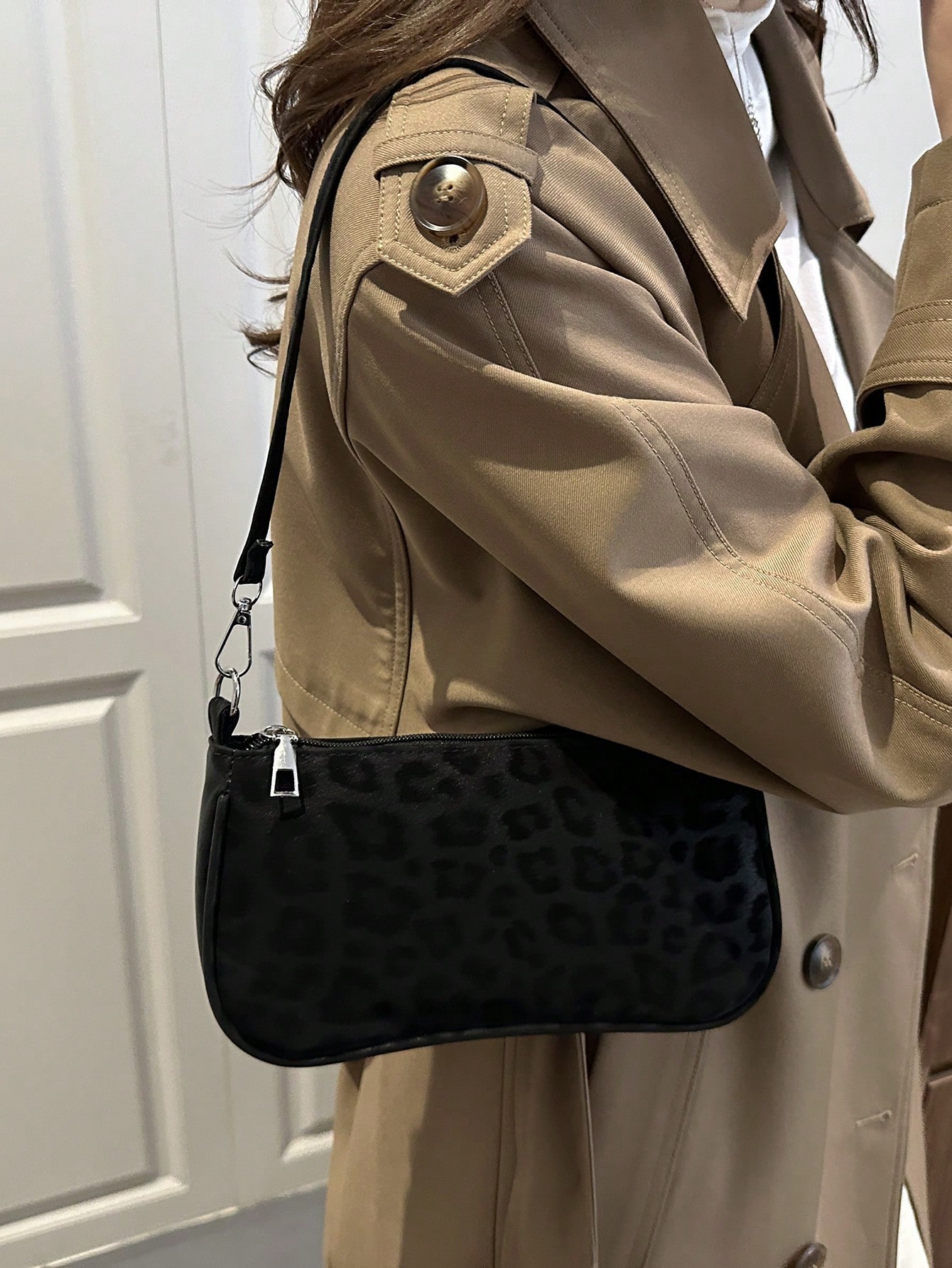 Women's Retro Suede Leopard Pr - Half Moon Bag Suede のレビューと価格