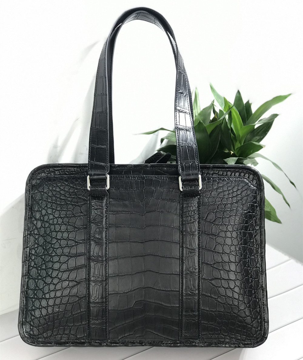 New crocodile leather laptop b - Luxury Tote Bags With Zipper のレビューと価格