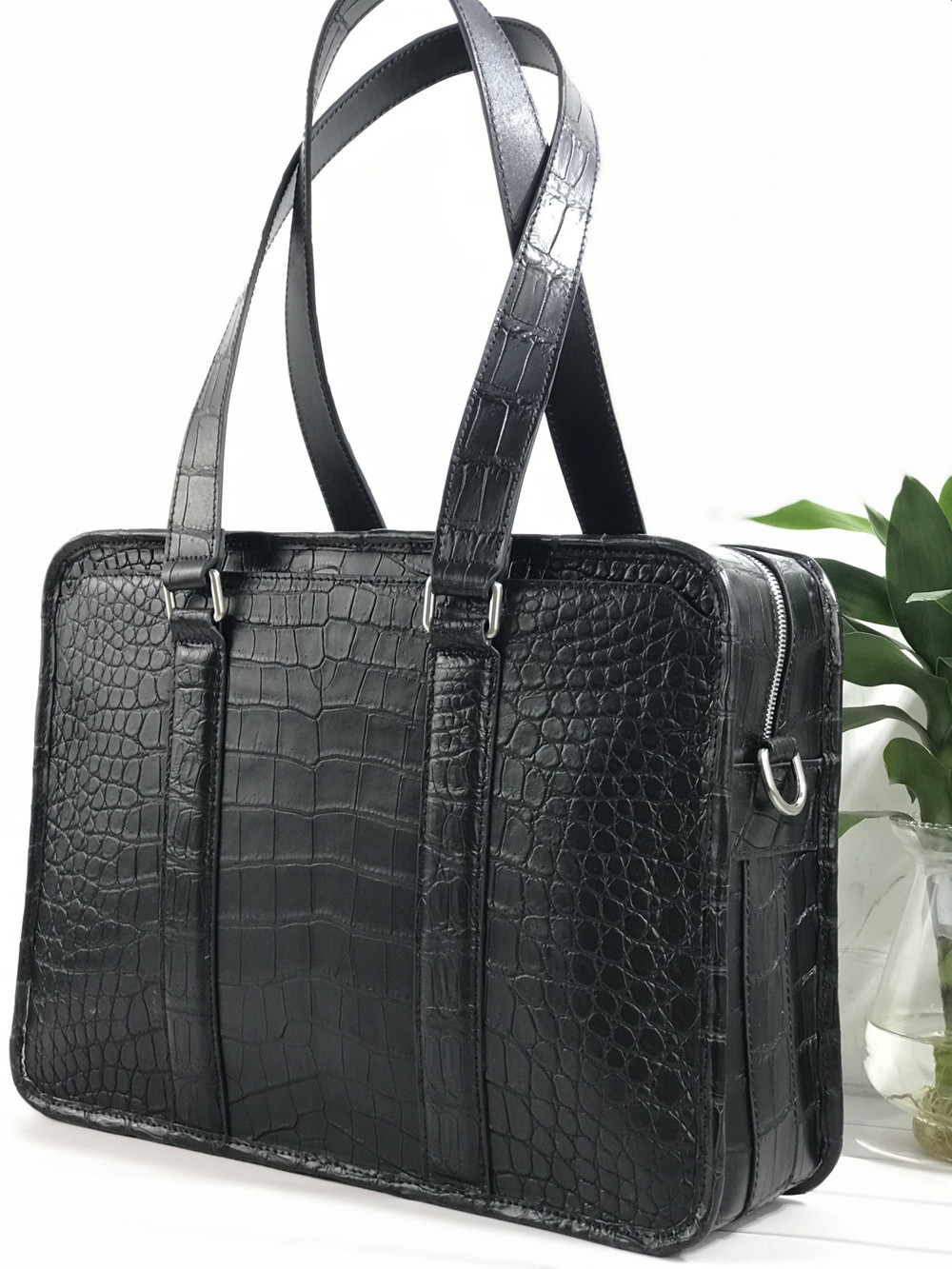 New crocodile leather laptop b - Luxury Tote Bags With Zipper のレビューと価格