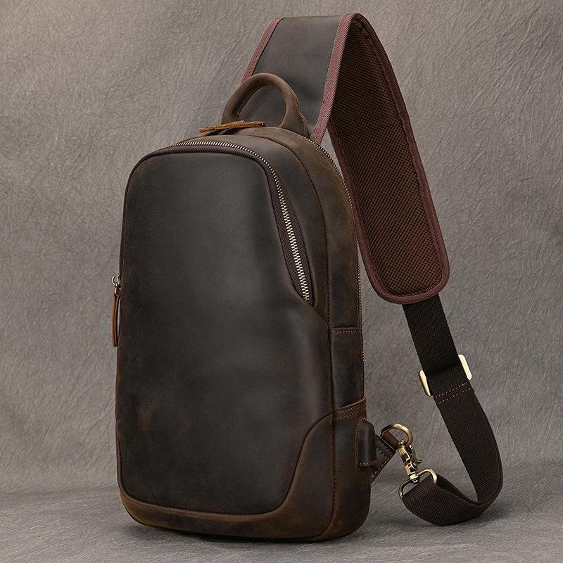 Large Size Causal Chest Bag Ge - Half Moon Bag Suede のレビューと価格