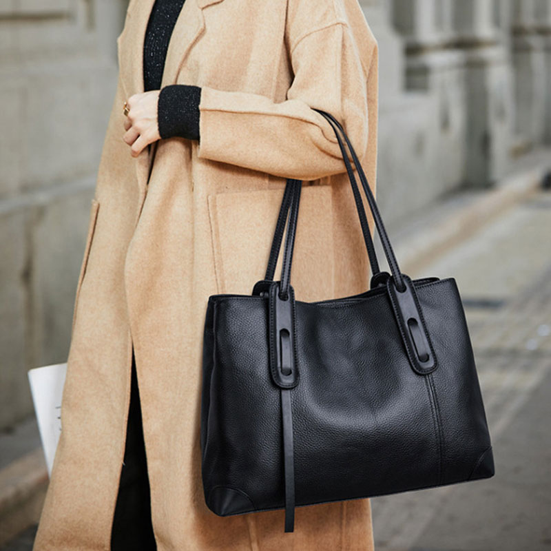 Genuine Leather Tote Bag Luxur - Luxury Tote Bags With Zipper のレビューと価格