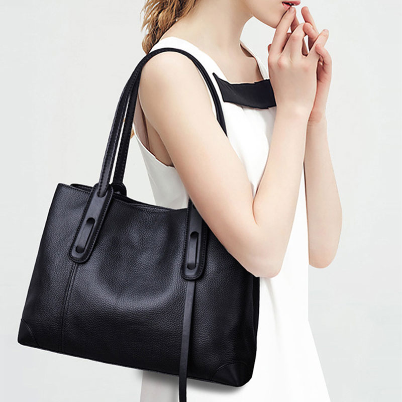 Genuine Leather Tote Bag Luxur - Luxury Tote Bags With Zipper のレビューと価格